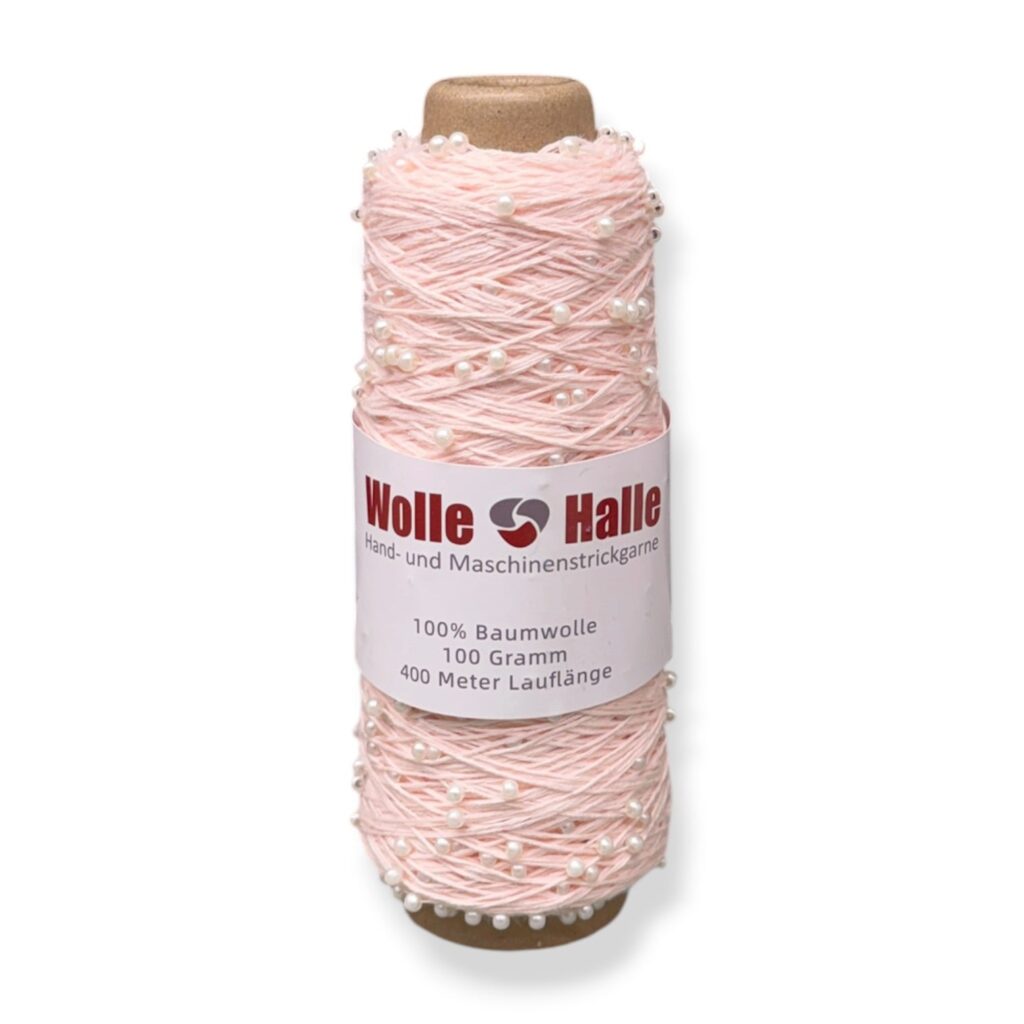 La Perla Rose – bomuldsgarn med perler