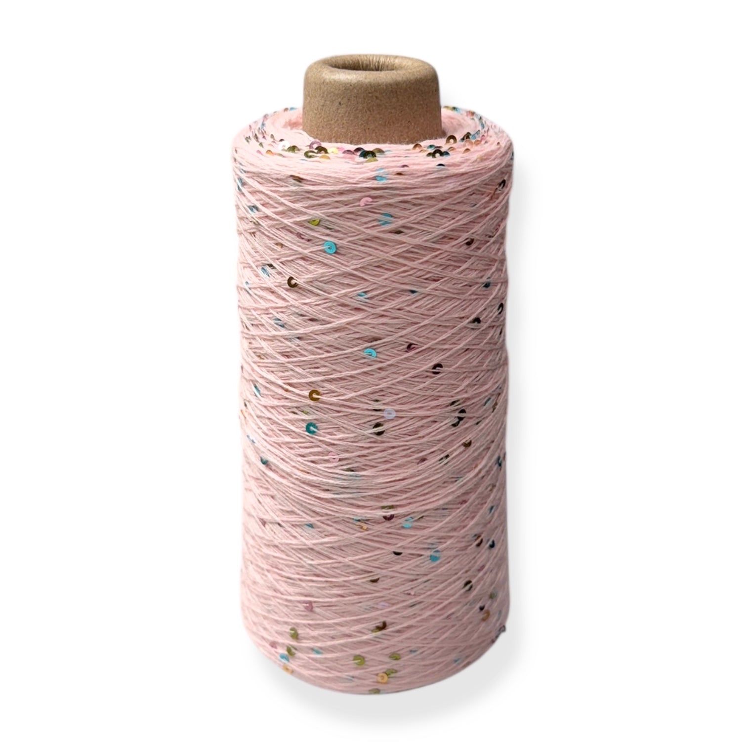 Isabello Rosa – bomuldsgarn med pailletter